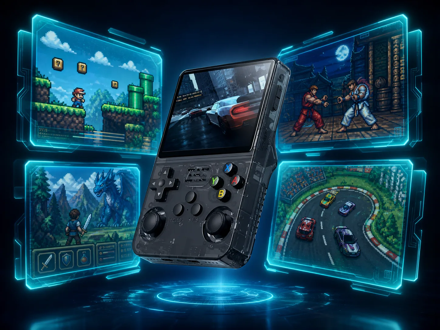 R36S emulates NES, SNES, PlayStation 1, PSP and more